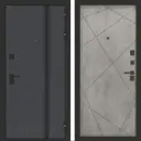 Входная дверь Bunker Бункер BN-12 правый 205x96см цвет веллюто оскуро/бетон светлый с панелью ФЛ-291