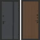 Входная дверь Bunker Бункер BN-12 правый 205x88см цвет веллюто оскуро/дуб кантри темный с панелью Хомс