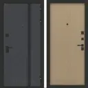 Входная дверь Bunker Бункер BN-12 правый 205x88см цвет веллюто оскуро/венге светлый с панелью ДВП