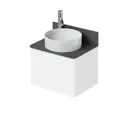 Тумба под раковину подвесная Итана 4657839164715 60см цвет белый глянец