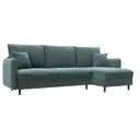 Диван угловой Лига-064 НПБ Лига диванов 129633 248x98x163 см шенилл цвет rimini 11 серо-зеленый