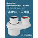 Комплект дымохода коаксильный Okseler D125 170x270 мм оцинкованная сталь oks00031