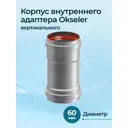 Комплект дымохода коаксильный Okseler D60 65x65 мм оцинкованная сталь oks00077