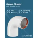 Комплект дымохода коаксильный Okseler D80 142x150 мм оцинкованная сталь oks00094