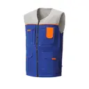 Жилет рабочий Союзспецодежда Профессионал василек/св-серый размер 64-66 рост 182-188 см