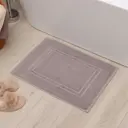 Коврик декоративный махровый Этель Classic хлопок 50х70 см цвет светло-серый