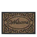 Коврик придверный Borghouse из кокосовой койры Welcome dark 40x60 см