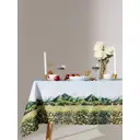 Скатерть на стол Этель Вдохновения квадратная 146x146 см цвет зеленый,белый