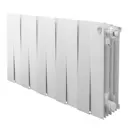 Радиатор секционный Royal thermo PianoForte 300 300/100 10 секций боковое подключение биметалл цвет белый без кроншейнов