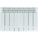 Радиатор секционный Stout Titan 350 SRB-3310-035012 350/100 12 секций боковое подключение биметалл цвет белый с кронштейном