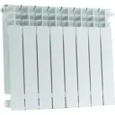 Радиатор секционный Stout Titan 500 SRB-3320-050004 500/100 4 секций боковое подключение биметалл цвет белый с кронштейном