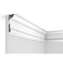 Плинтус Cosca 00-00084442 на стену и потолок полистирол белый 2000x50x50 мм 1 шт