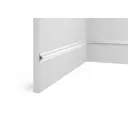 Плинтус Cosca 00-00084375 на стену и потолок полистирол белый 2000x12x12 мм 1 шт