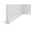 Плинтус Cosca décor 00-00081047 на стену и потолок полистирол белый 2000x12x12 мм 1 шт