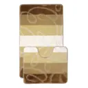 Коврик для ванной комнаты и туалета VONALDI 1621 100x60/50x60 цвет бежевый