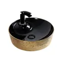 Раковина накладная Ceramalux D1306H022 45x45 цвет черный