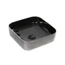 Раковина накладная Ceramalux D1303H020 38x38 цвет черный