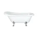 Ванна CeruttiSpa Classic 9323 155x74 см акриловая овальная цвет белый