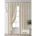 Комплект штор Comfy way Форнерс - 727 - 260 см CW709727260-260 на шторной ленте 260x150 см цвет бежевый