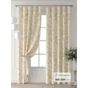 Комплект штор Comfy way Форнерс - 731 - 260 см CW709731260-260 на шторной ленте 260x150 см цвет бежевый