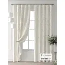 Комплект штор Comfy way Форнерс - 741 - 260 см CW709741260-260 на шторной ленте 260x150 см цвет бежевый