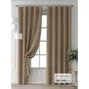 Комплект штор Comfy way Форнерс - 655 - 240 см CW709655240-240 на шторной ленте 240x150 см цвет коричневый