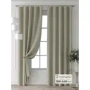 Комплект штор Comfy way Форнерс - 708 - 240 см CW709708240-240 на шторной ленте 240x150 см цвет бежевый