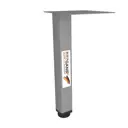 Ножка квадратная Bezgans 100x25x25 мм серая 10 шт