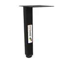 Ножка квадратная Bezgans 100x25x25 мм черная 10 шт