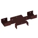 Кронштейн для забора Vegastok 60x40 мм сталь RAL 8017 коричневый