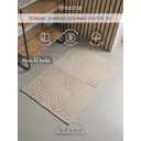 Коврик для ванной комнаты DENASTIA M111359 100x60см цвет белый