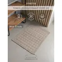 Коврик для ванной комнаты DENASTIA M111357 80x60см цвет бежевый