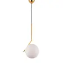 Светильник подвесной LUMINA DECO Sorento LDP 1215-200 WT+GD 1 лампа 3 м² цвет золото