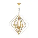 Светильник подвесной Lumina deco Crulia Ldp 8005-6 md 6 ламп 10 м² цвет бронза