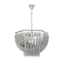 Светильник подвесной Lumina deco Boscone Ldp 7044-550 chr+gy 9 ламп 15 м² цвет хром/дымчатый