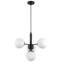 Светильник подвесной Lampit Ledo Tp 2022-4 bk 4 лампы 7 м² цвет белый/черный