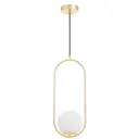 Светильник подвесной Lumina deco Ldp Ldp 2102-1 gd 1 лампа цвет белый/золотой