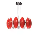 Люстра подвесная Lumina deco Frascatti Ldp 9016-350 rd 4 лампы 7 м² цвет красный