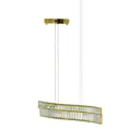 Светильник подвесной светодиодный Lumina deco 6039 Ldp 6039-2-pr gd нейтральный белый свет цвет прозрачный/золотой