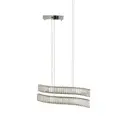 Светильник подвесной светодиодный Lumina deco 6039 Ldp 6039-2-pr chr нейтральный белый свет цвет хром/прозрачный