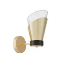 Настенный светильник Lumina deco Fabro Ldw 7013-1 f.gd+pr цвет прозрачный/золотой