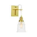 Настенный светильник Lumina deco Moletti Ldw 6844-1 md+pr цвет бронза/прозрачный
