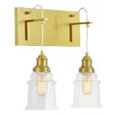 Настенный светильник Lumina deco Moletti Ldw 6844-2 md+pr цвет бронза/прозрачный