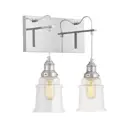 Настенный светильник Lumina deco Moletti Ldw 6844-2 chr+pr цвет хром/прозрачный