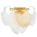 Настенный светильник Lumina deco Montina Ldw 7043-2 f.gd цвет белый/прозрачный/золотой/янтарный