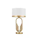 Настольная лампа Lumina deco Zanetti Ldt 5522 md+wt цвет жёлтый/золотой