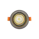 Светильник точечный встраиваемый светодиодный Lumina deco Dalston Ldc y115 bk+gd под отверстие 70 мм 5 Вт нейтральный белый свет цвет черный