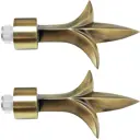 Наконечник Ароу металл цвет золото антик 10.2 см 2 шт.