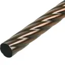 Штанга витая 240 см металл цвет античная медь