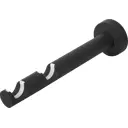 Держатель для двухрядной штанги металл цвет черный 19.5 см